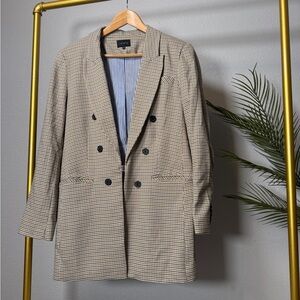 1. State Women's Plaid Blazer